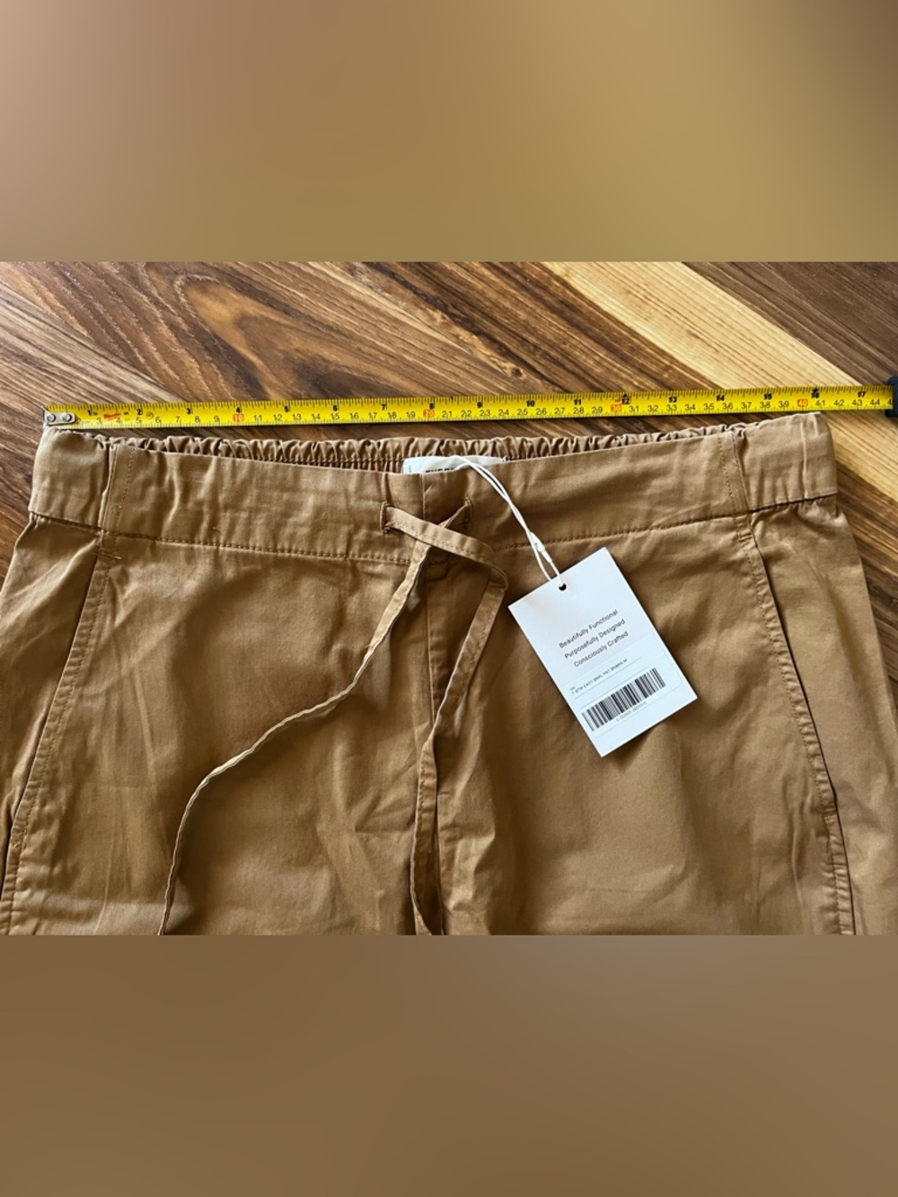 Everlane Easy Barrel Pants, Oak Brown, size medium NWT - Picture 5 of 6